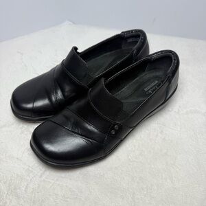 Clarks Collection May Marigold Black Slip-On Shoes Size 7